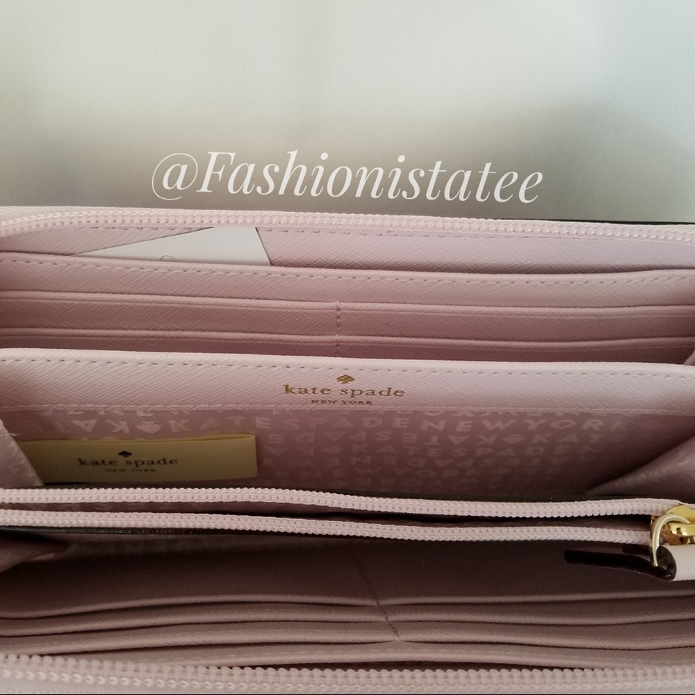 NWT KATE SPADE HANI HAVEN LANE POLKA DOT WALLET - Picture 2 of 6